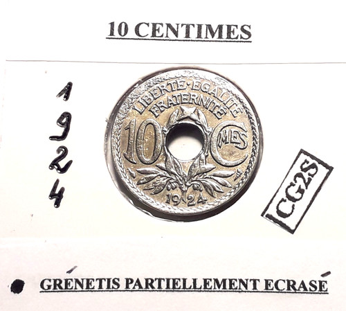 Fautee centimes 1924 - 10,