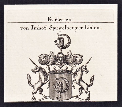 Imhof spiegelberg blason - imhof,
