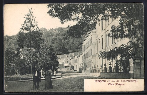 Cpa diekirch place wirtgen - diekirch,,