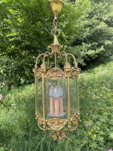 Ancien lustre lanterne lampe - lustre,