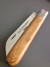 COUTEAU LE LANGRES MAKI, THIERS, manche olivier,guilloché.