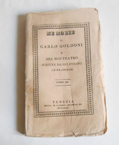 Mémoires carlo goldoni et - de,