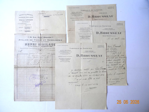 Lot factures anciennes - lot,