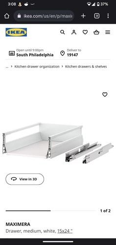 Maximera drawer medium white - maximera, drawer,