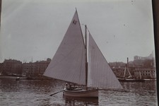 Photographie ancienne vers 1905 Marseille le port voilier bateau 