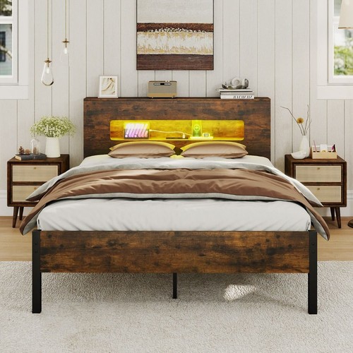 Lit double 140x200cm cadre - lit,