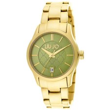Montre Femme LIU JO Luxury TESS TLJ939 Bracelet Acier Gold D'Or Vert