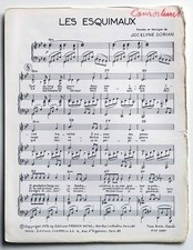 Partition vintage sheet music