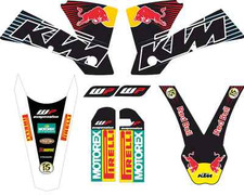kit autocollants ktm 2004 EXC et 2003 SX, MX, graphiques, adhésifs