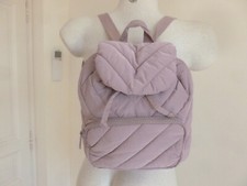 NEUF  SAC A DOS  ZARA TISSU REMBOURE MATELASSE PARME SANGLES REGLABLES