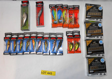 LOT DE 18 LEURRES RAPALA + 3 BOBINES FLUOROCARBON SUFIX LOT N° 445 NEUF
