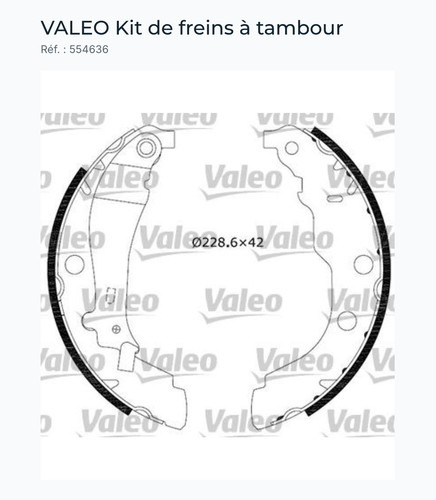 Valeo 554636 kit de freins - valeo,