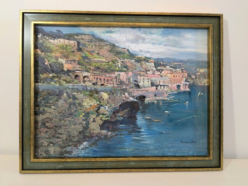 Huile sur bois marino faliero - sur,