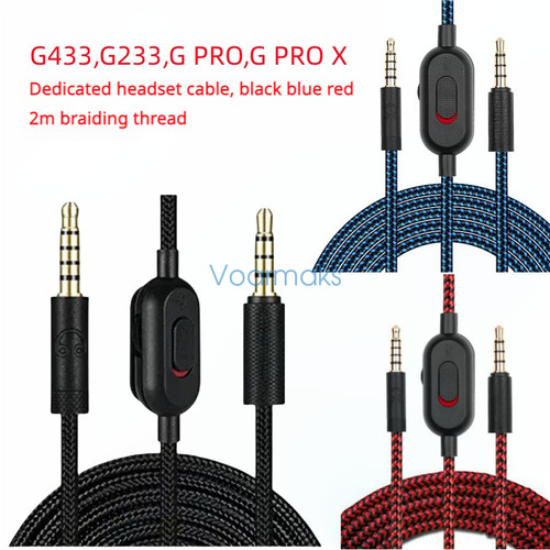 Audio cable for logitech g433 - audio,