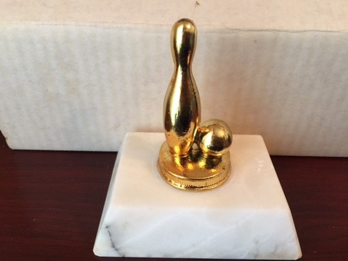 Bowling pin and ball trophy - bowling,
