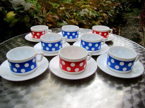 Tasses café polka - tasses, à