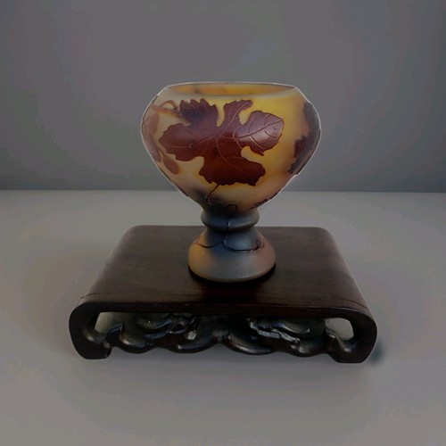Vase galle signé modèle - vase,