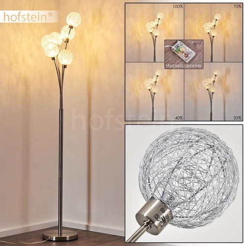 Lampadaire argenté lampe - argenté,