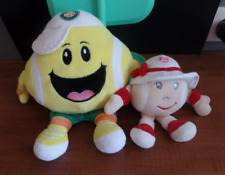 S23 / lot de 2 peluches doudou balle de tennis ROLAND GARROS DOUDOU ET COMPAGNIE