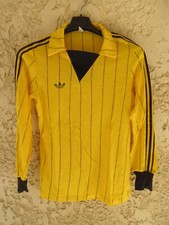 Maillot ADIDAS vintage VENTEX shirt jersey trikot jaune camiseta TREFOIL L/S XS