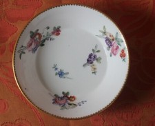 SÈVRES Porcelaine Paris, Sous-tasse pour tasse Litron 1re grand décor de fleurs