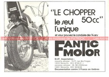 Publicité FANTIC MOTOR 50 Chopper 1977 Advertising #00358