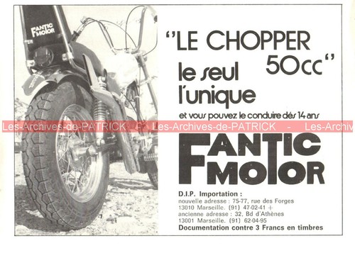 Publicité fantic motor - fantic, 50