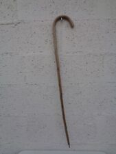 Ancienne canne bâton de marche en bois