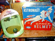 ANCIEN JOUET IDEAL USA RARE CASQUE SPATIAL ASTRONAUT NASA BOITE 1960 FUSEE ROBOT