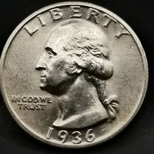 WASHINGTON QUARTER DOLLAR 1936