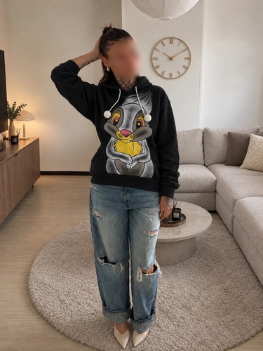 Sweat capuche femme - sweat, noir