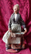 Santon collection Claude Carbonel ancien 1965 Creche Noel argile tissus Pierres 