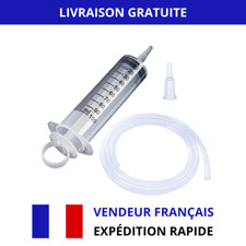 Seringue à huile réutilisable 100ml doseur tube 1m20, huile moteur, liquide auto