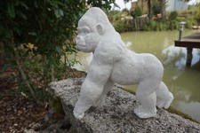 3896 B  GORILLE BLANC GM 32 CM PROMOTION  FIGURINE STATUETTE STATUE SINGE JUNGLE