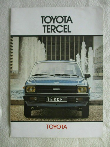 Toyota tercel revue brochure - tercel,