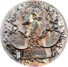 Médaille III RÉPUBLIQUE, Monument à GAMBETTA Hommage Alsaciens B. TASSET