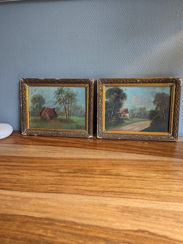 Très belle paire tableaux - très, de