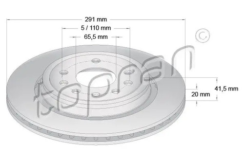 Disque frein essieu - disque, de