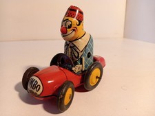 Joustra F Bimbo Clown dans voiture mecanique en tole 1/32 TBE