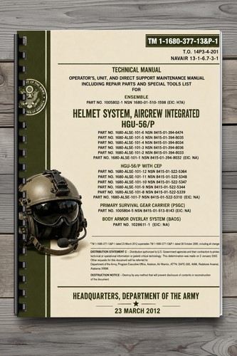 Hgu helmet system - helmet,