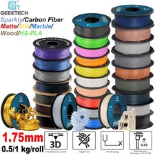 Geetech Filament Imprimante 3D PLA Soie/Mat/Bois/Marbre PLA 0.5/1kg 1.75mm FR