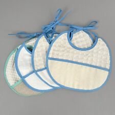 Bavoir bébé à broder en coton nid d'abeille ou jersey en relief bavette