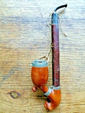 pipe Alsace Lorraine fourneau en bruyère garantie manche en bois embout en corne