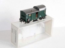 FLEISCHMANN HO 5301 WAGON ESCORTE DE TRAIN A GUERITE FOURGON AMENAGÉ + ECLAIRAGE