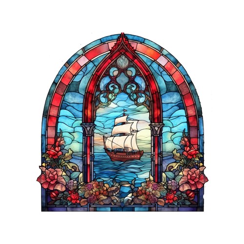Autocollants phare vitraux - 9,