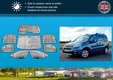 Stores thermiques pour camping-car Citroën Berlingo 08-18, ensemble complet