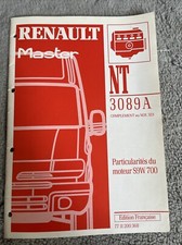 Manuel reparation ATELIER RENAULT Master Nt 3089A Particularites Moteur S9W 700