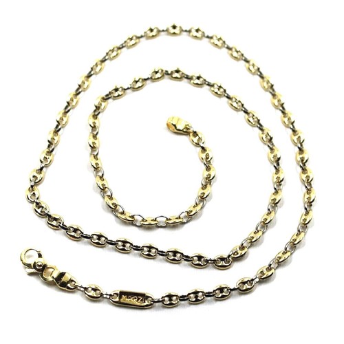 Chaîne jaune blanc 18k - or,