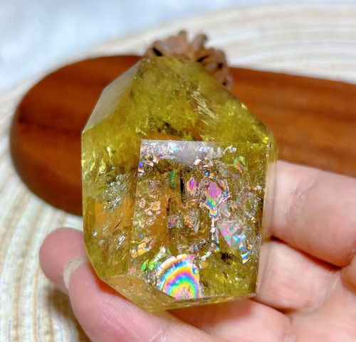 Cristal citrine jaune - cristal,