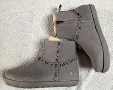 BOTTINES CUIR NUBUCK  - MARQUE